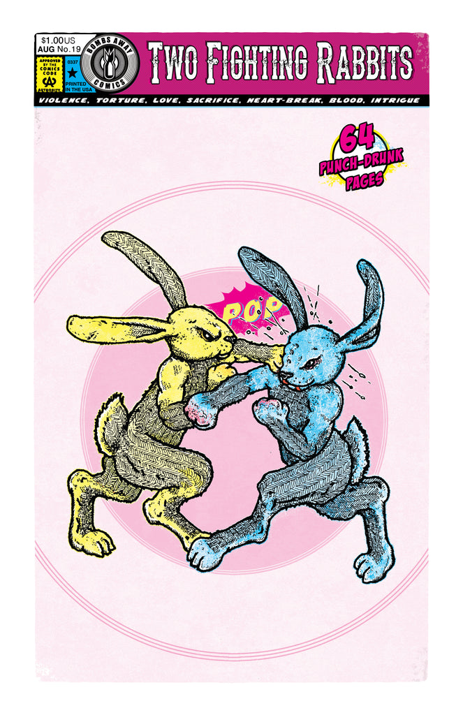 Two Fighting Rabbits