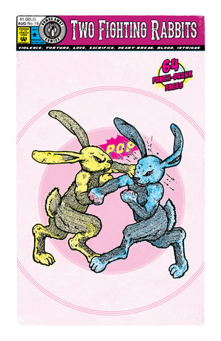 Two Fighting Rabbits